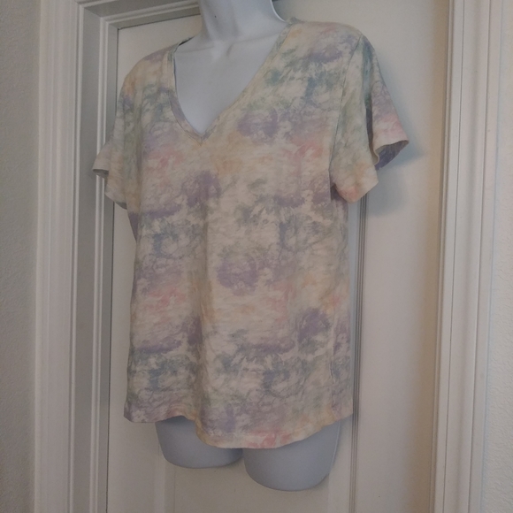 RAILS CARA COTTON TEE RAINBOW TIE DYE - Picture 8 of 10